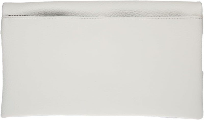 JNB Women's Faux Leather Zipper Foldover Clutch Purse with Tassel - Image 2